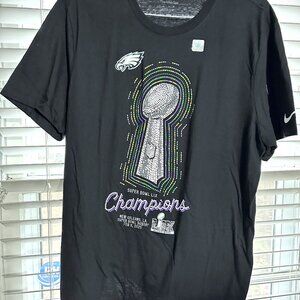 Nike Philadelphia Eagles Super Bowl LIX Champions New Orleans T-Shirt Size XL